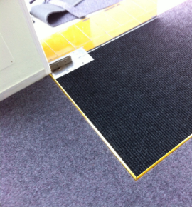 Office with door matting