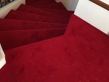 Red pettened carpet