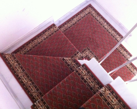 Carpet runner fitted on stairs Calahonda